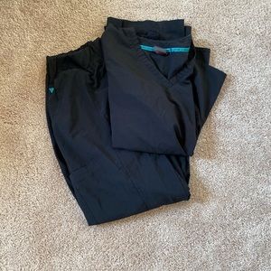 Med couture scrub set black size medium